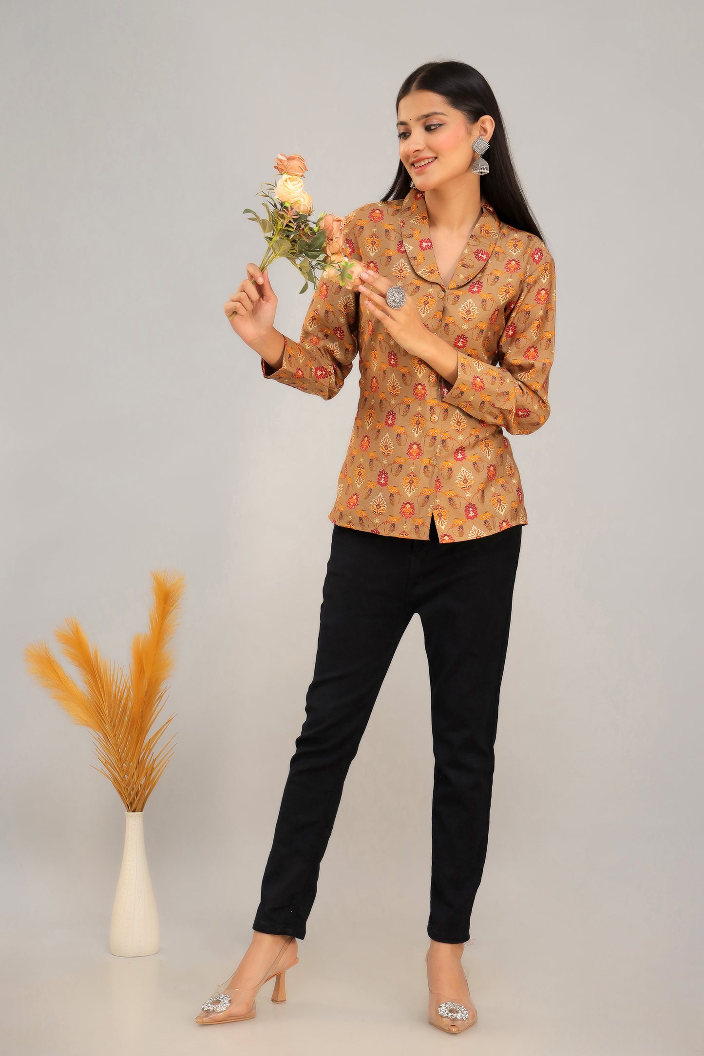 Yellow Muslin Silk Shirt